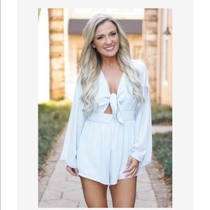 Light blue romper